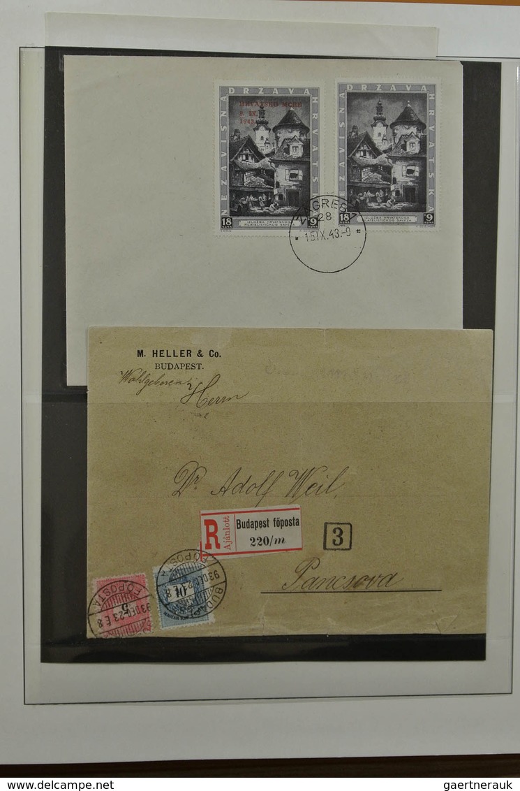 27124 Jugoslawien: Interesting collection of Yugoslavia, including many covers and also Montenegro, Bohemi