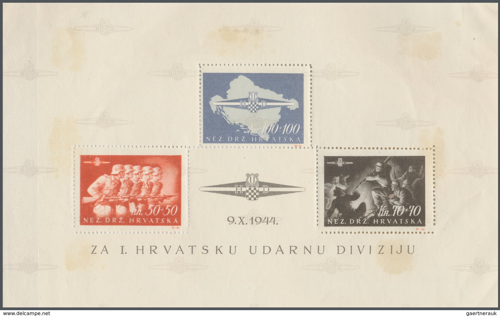 27135 Kroatien: 1941/1945, Complete Mint Collection (main Cat.numbers) In A Stockbook, 3rd Overprint Set C - Croatie