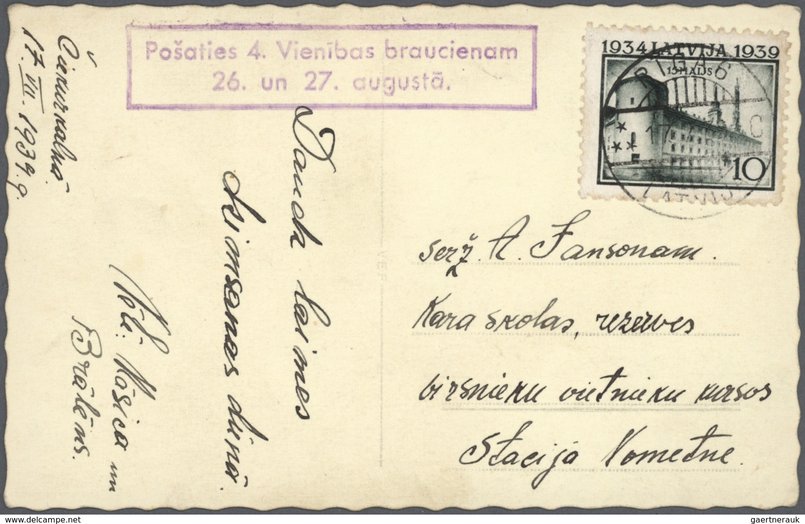 27165 Lettland: 1918/1945, Group Of 28 Covers/cards Incl. POW Mail WWI, Registered Covers, German Occ. WWI - Lettonie