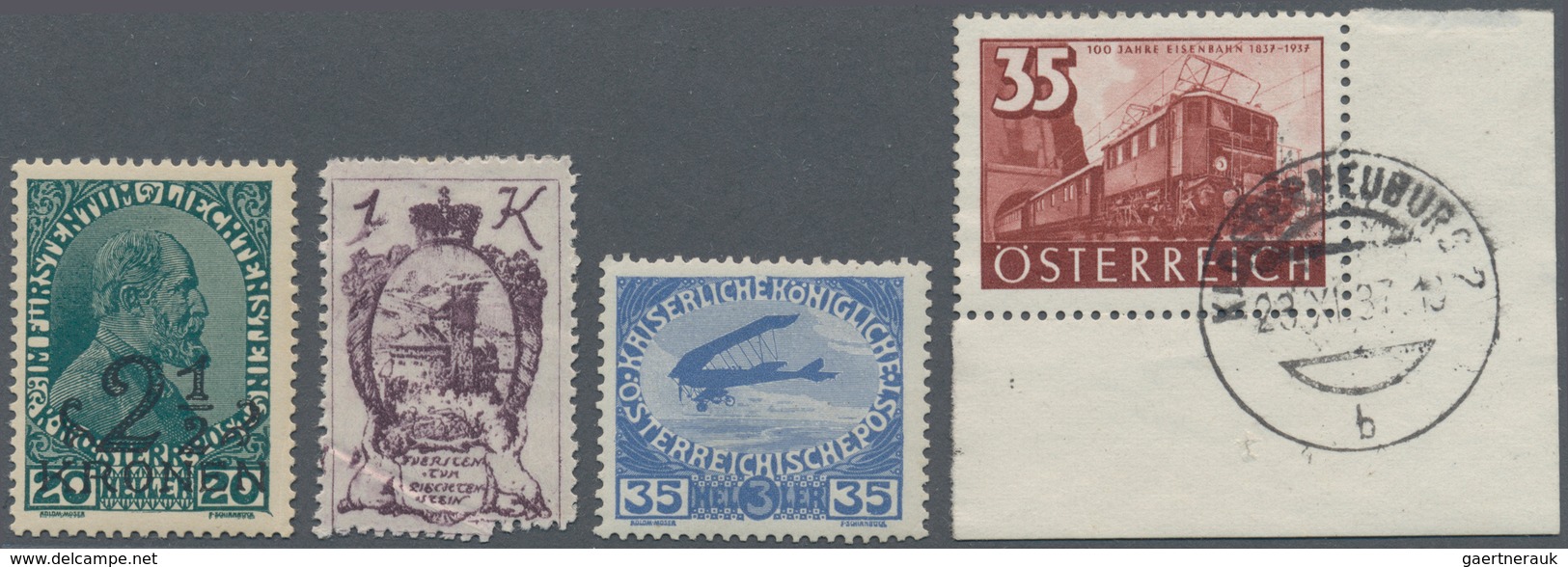 27176 Liechtenstein: 1860er-1960er Jahre (ca.): Ein Steckbuch Voll Mit Gestempelten, Postfrischen Und Unge - Lettres & Documents