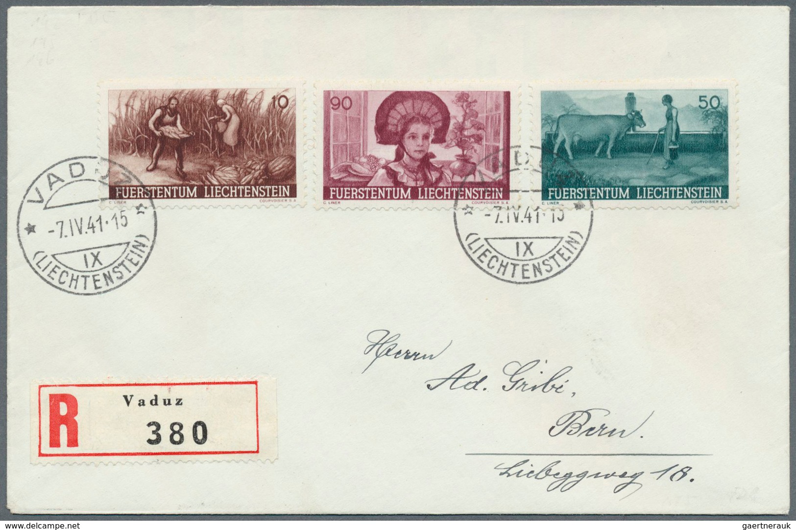27177 Liechtenstein: 1900/1970 (ca.), Vielseitige Partie Von Ca. 290 Briefen/Karten/Ganzsachen/FDCs/Maximu - Lettres & Documents