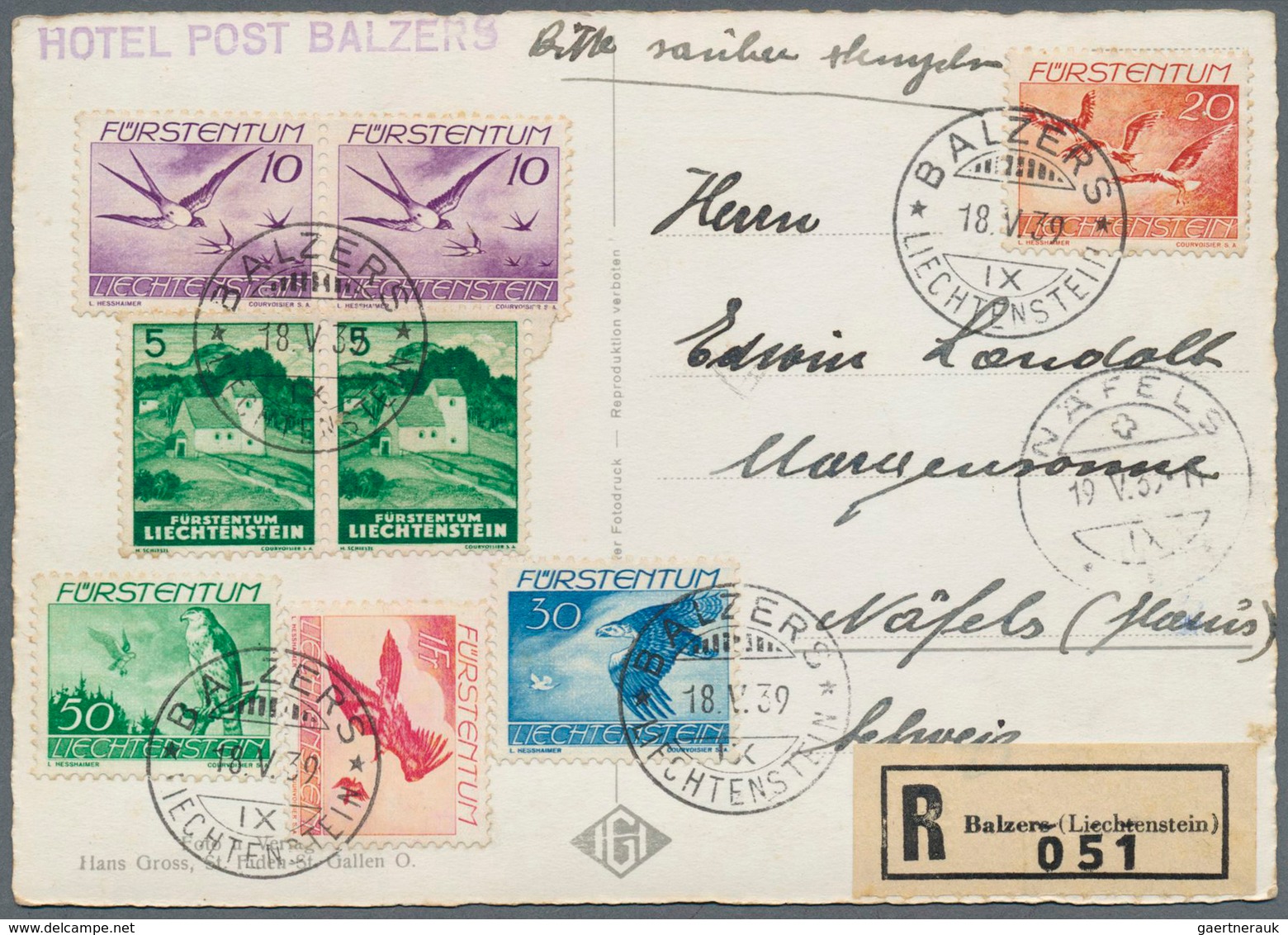 27177 Liechtenstein: 1900/1970 (ca.), vielseitige Partie von ca. 290 Briefen/Karten/Ganzsachen/FDCs/Maximu