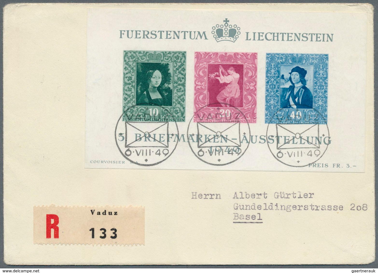 27177 Liechtenstein: 1900/1970 (ca.), vielseitige Partie von ca. 290 Briefen/Karten/Ganzsachen/FDCs/Maximu