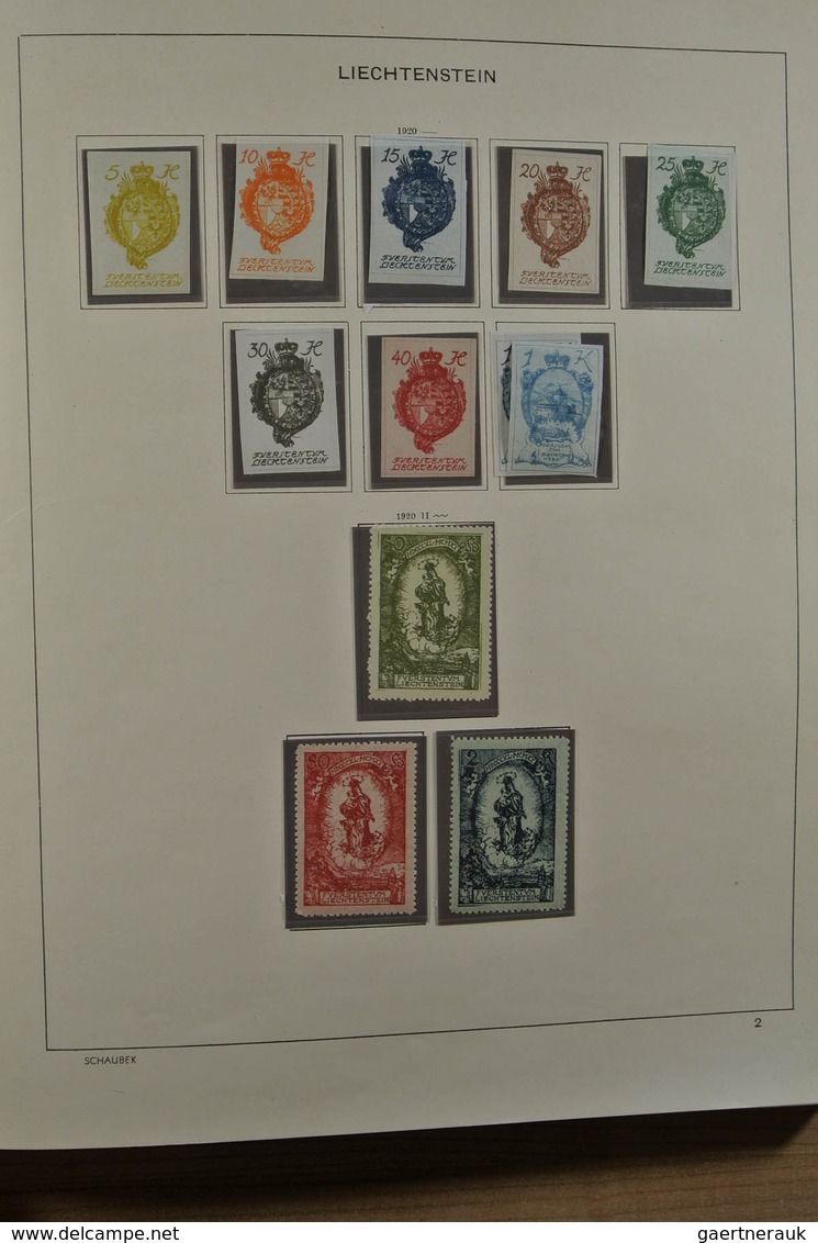 27180 Liechtenstein: 1912-1999. Mint/used/mint Never Hinged Collection, Reasonably Complete Incl. Many Goo - Lettres & Documents