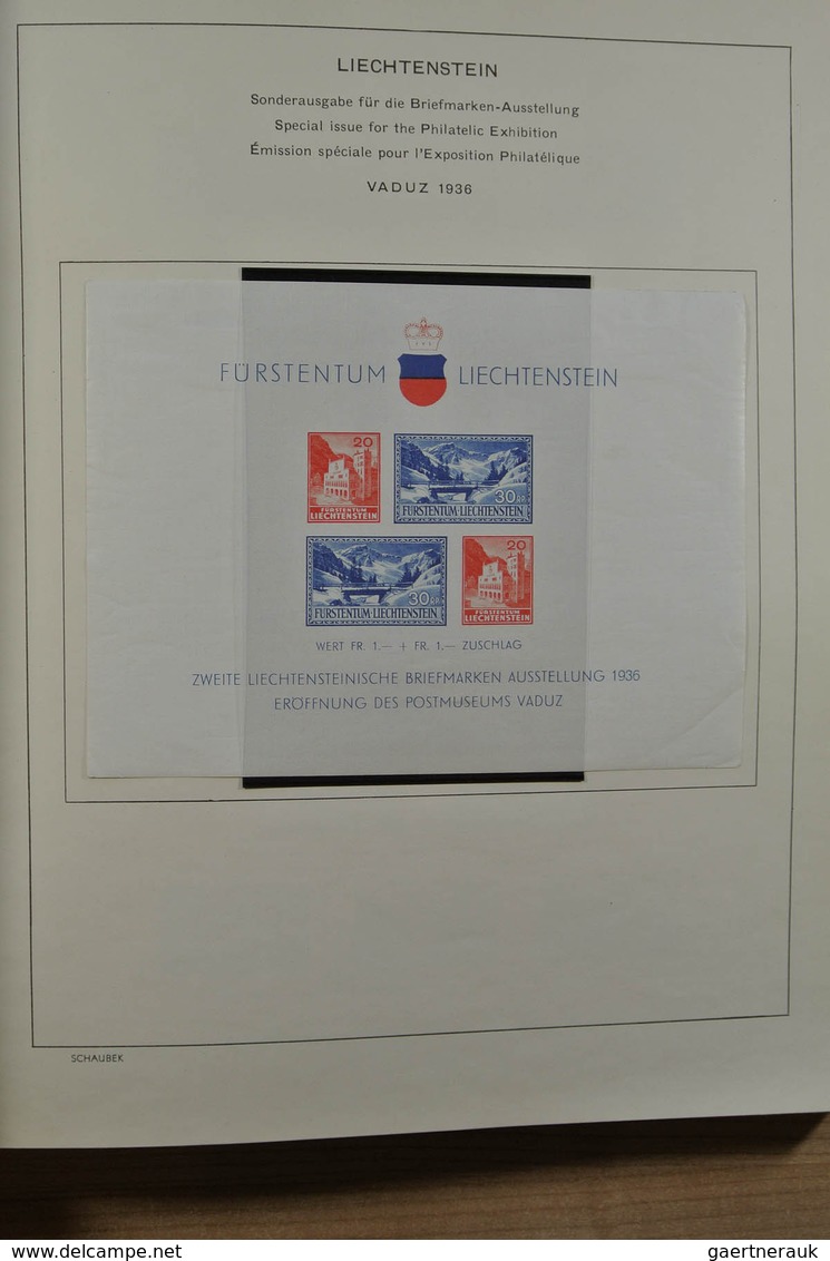 27180 Liechtenstein: 1912-1999. Mint/used/mint Never Hinged Collection, Reasonably Complete Incl. Many Goo - Lettres & Documents