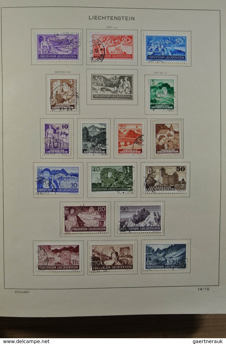 27180 Liechtenstein: 1912-1999. Mint/used/mint Never Hinged Collection, Reasonably Complete Incl. Many Goo - Lettres & Documents