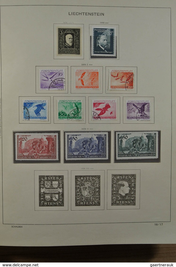 27180 Liechtenstein: 1912-1999. Mint/used/mint never hinged collection, reasonably complete incl. many goo