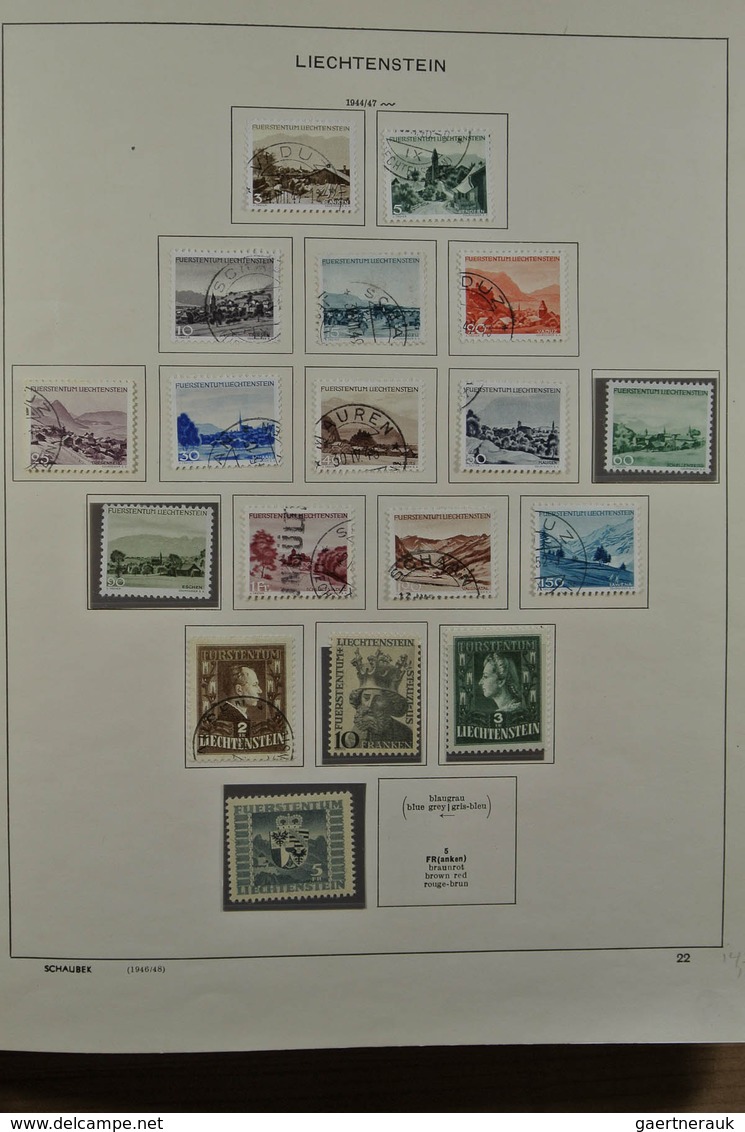 27180 Liechtenstein: 1912-1999. Mint/used/mint never hinged collection, reasonably complete incl. many goo