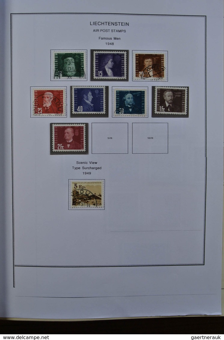 27180 Liechtenstein: 1912-1999. Mint/used/mint never hinged collection, reasonably complete incl. many goo