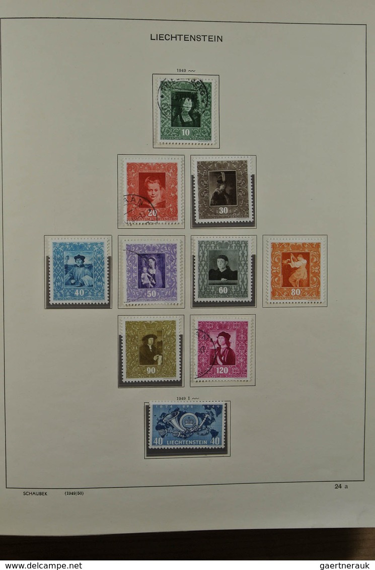 27180 Liechtenstein: 1912-1999. Mint/used/mint never hinged collection, reasonably complete incl. many goo