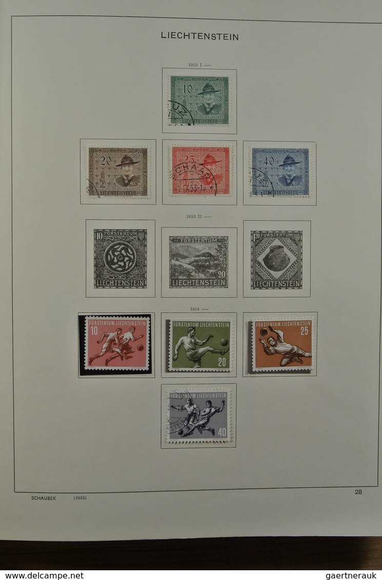 27180 Liechtenstein: 1912-1999. Mint/used/mint never hinged collection, reasonably complete incl. many goo