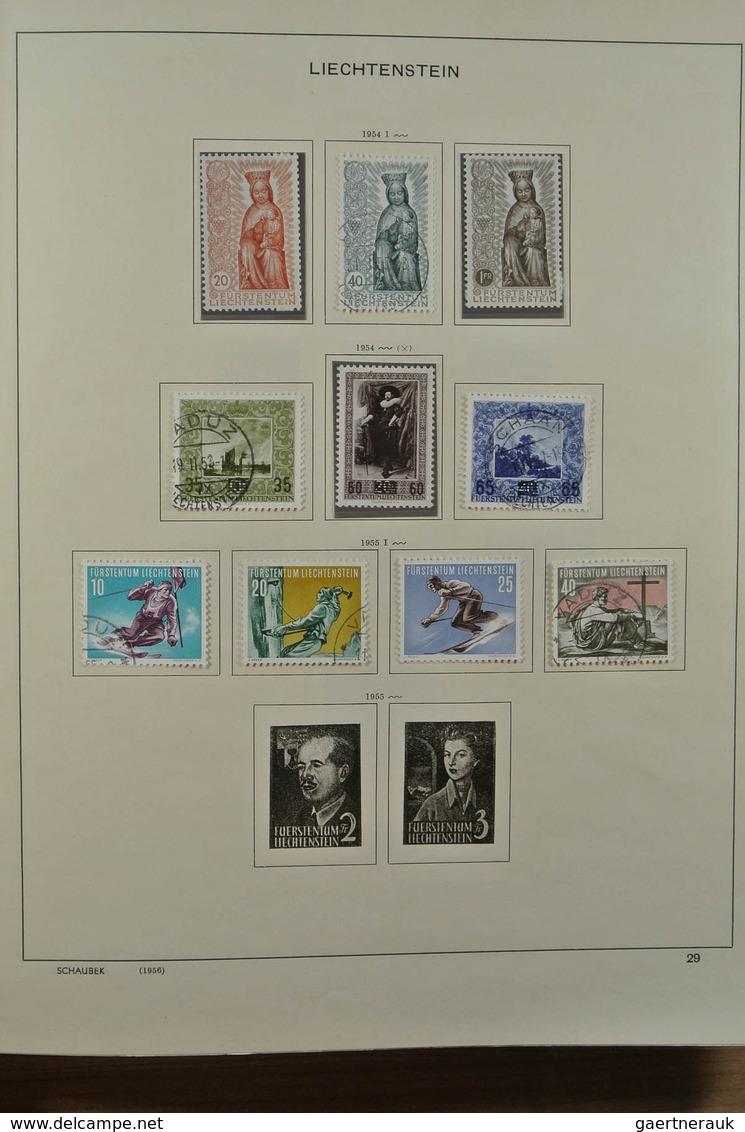 27180 Liechtenstein: 1912-1999. Mint/used/mint never hinged collection, reasonably complete incl. many goo