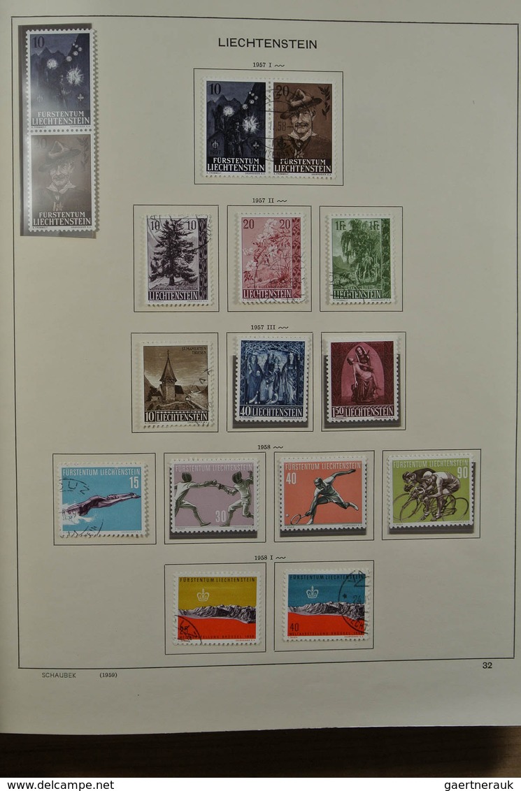 27180 Liechtenstein: 1912-1999. Mint/used/mint never hinged collection, reasonably complete incl. many goo