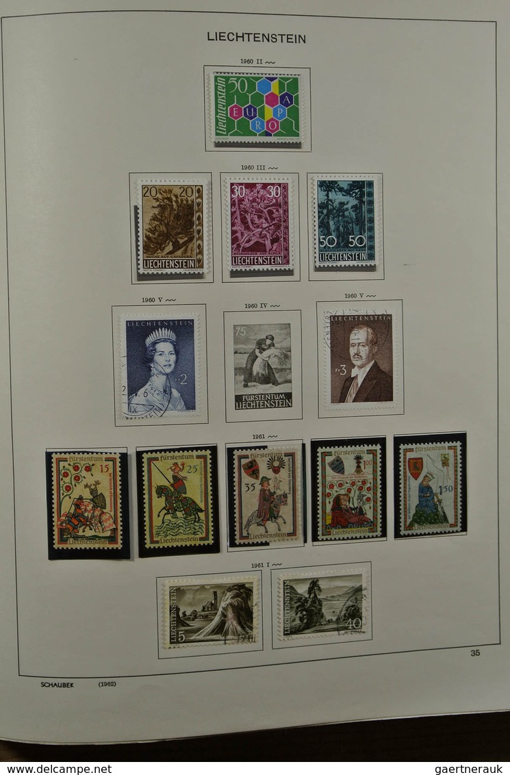 27180 Liechtenstein: 1912-1999. Mint/used/mint never hinged collection, reasonably complete incl. many goo