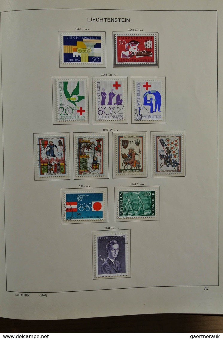 27180 Liechtenstein: 1912-1999. Mint/used/mint never hinged collection, reasonably complete incl. many goo