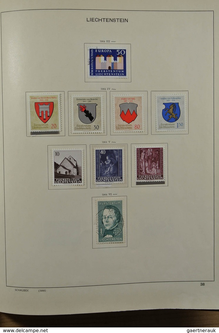 27180 Liechtenstein: 1912-1999. Mint/used/mint never hinged collection, reasonably complete incl. many goo