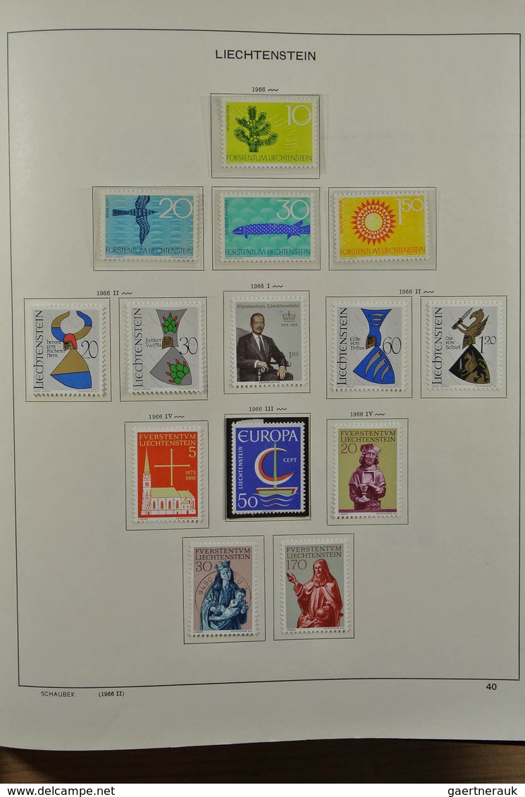 27180 Liechtenstein: 1912-1999. Mint/used/mint never hinged collection, reasonably complete incl. many goo