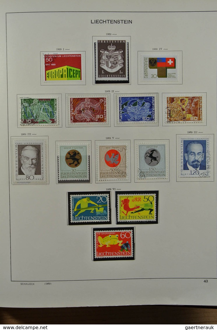 27180 Liechtenstein: 1912-1999. Mint/used/mint never hinged collection, reasonably complete incl. many goo