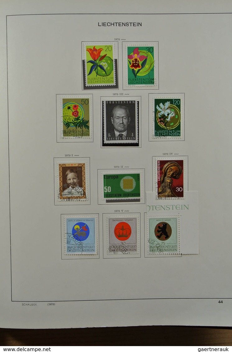 27180 Liechtenstein: 1912-1999. Mint/used/mint never hinged collection, reasonably complete incl. many goo