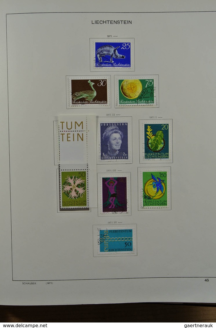 27180 Liechtenstein: 1912-1999. Mint/used/mint never hinged collection, reasonably complete incl. many goo