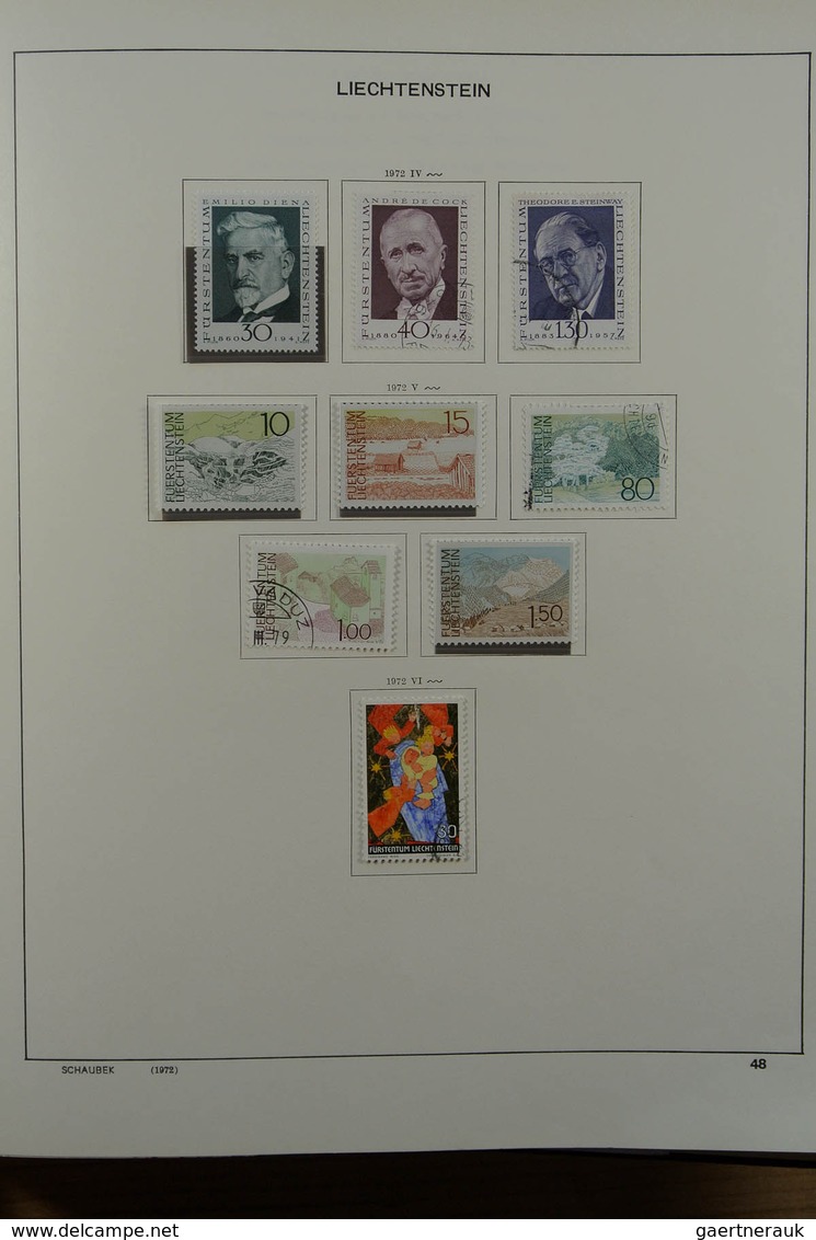 27180 Liechtenstein: 1912-1999. Mint/used/mint never hinged collection, reasonably complete incl. many goo