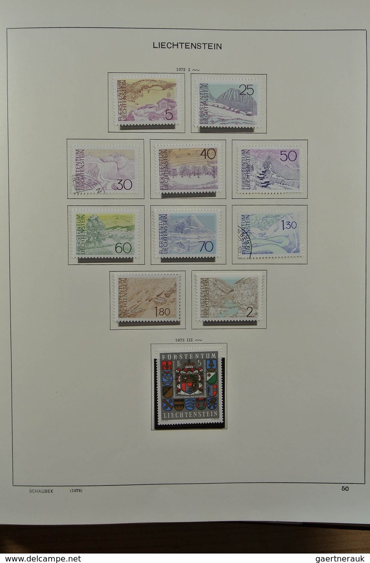 27180 Liechtenstein: 1912-1999. Mint/used/mint never hinged collection, reasonably complete incl. many goo