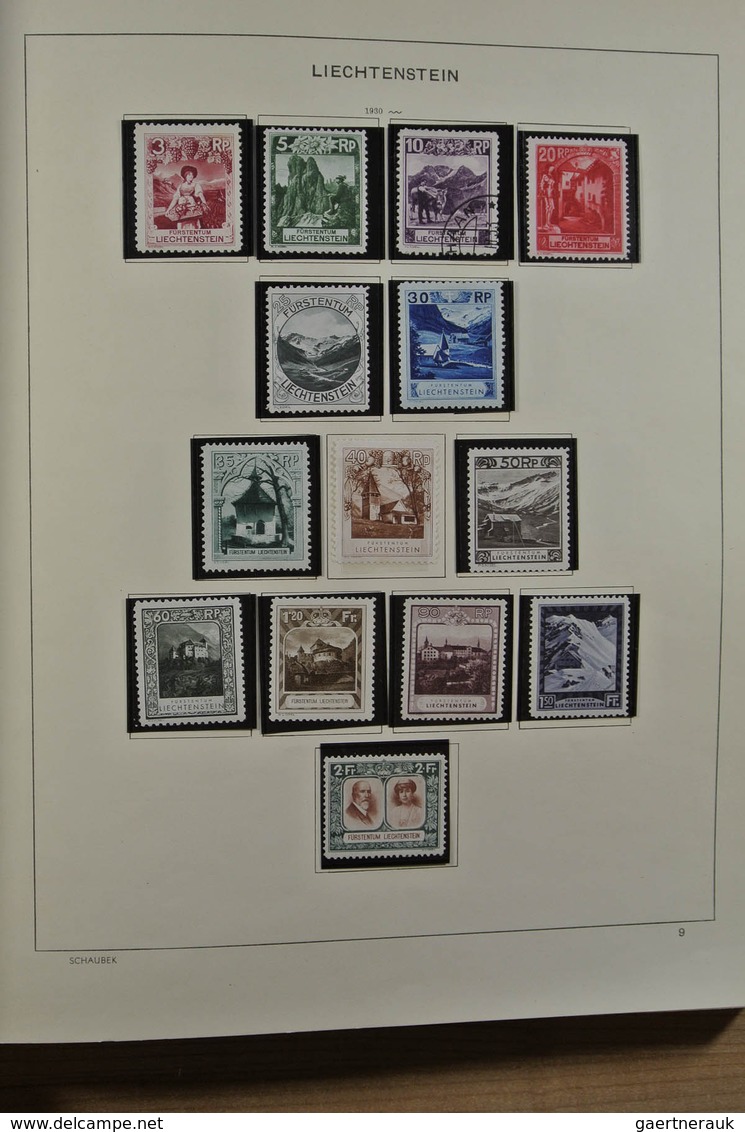 27180 Liechtenstein: 1912-1999. Mint/used/mint never hinged collection, reasonably complete incl. many goo