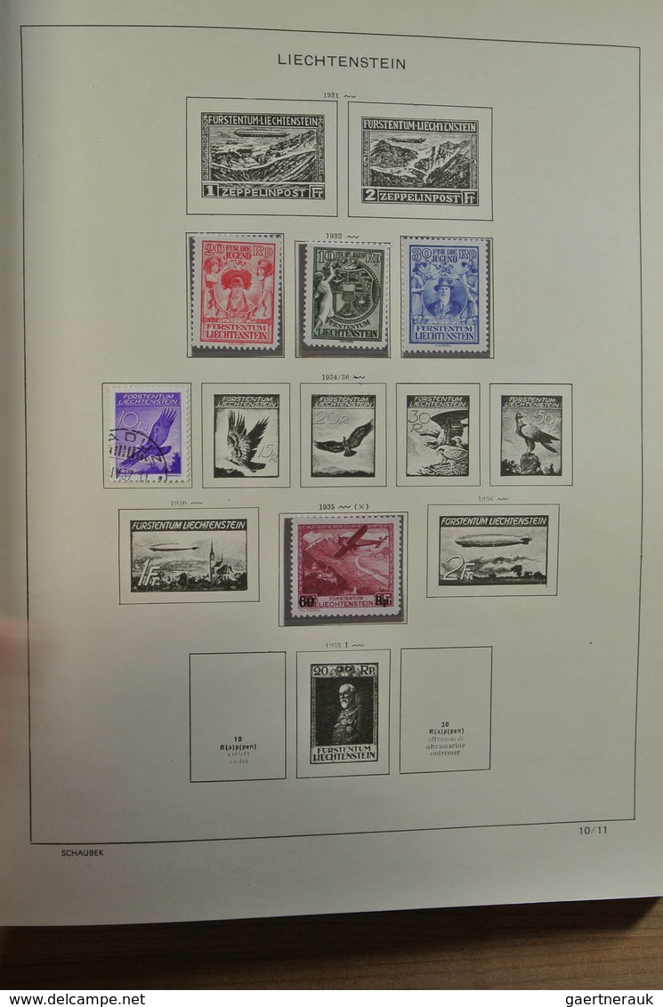 27180 Liechtenstein: 1912-1999. Mint/used/mint never hinged collection, reasonably complete incl. many goo