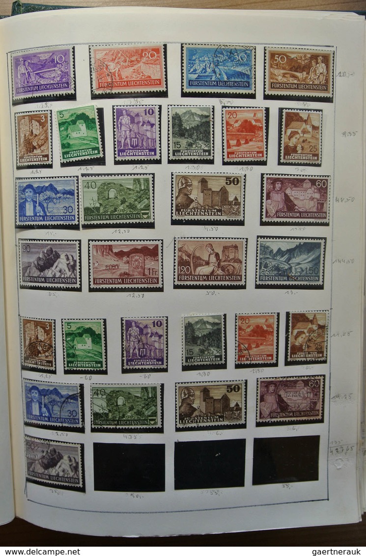 27181 Liechtenstein: 1912-1992. Well Filled, Double (MNH/mint Hinged And Used) Collection Liechtenstein 19 - Briefe U. Dokumente