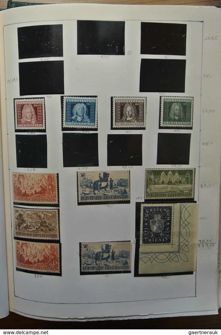 27181 Liechtenstein: 1912-1992. Well filled, double (MNH/mint hinged and used) collection Liechtenstein 19