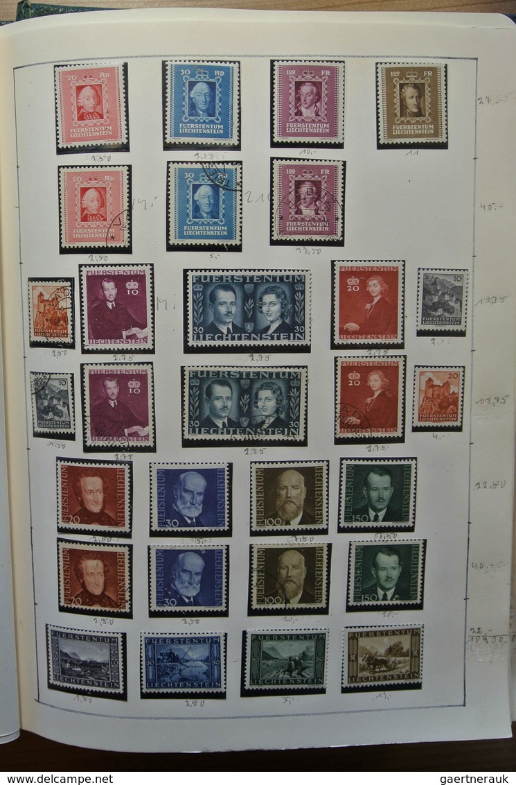 27181 Liechtenstein: 1912-1992. Well filled, double (MNH/mint hinged and used) collection Liechtenstein 19