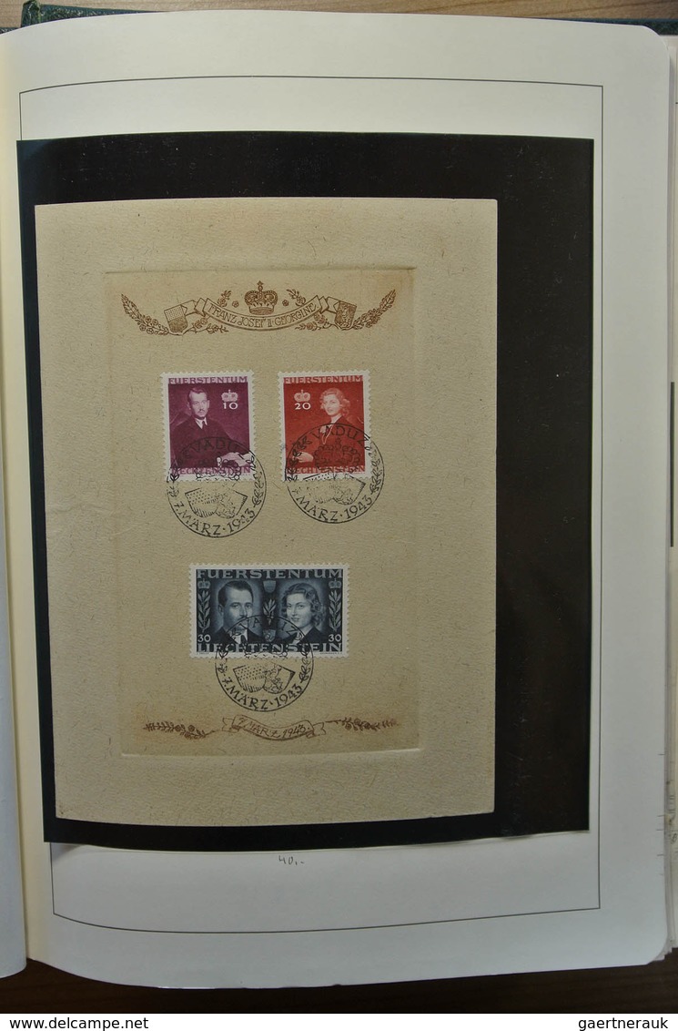 27181 Liechtenstein: 1912-1992. Well filled, double (MNH/mint hinged and used) collection Liechtenstein 19