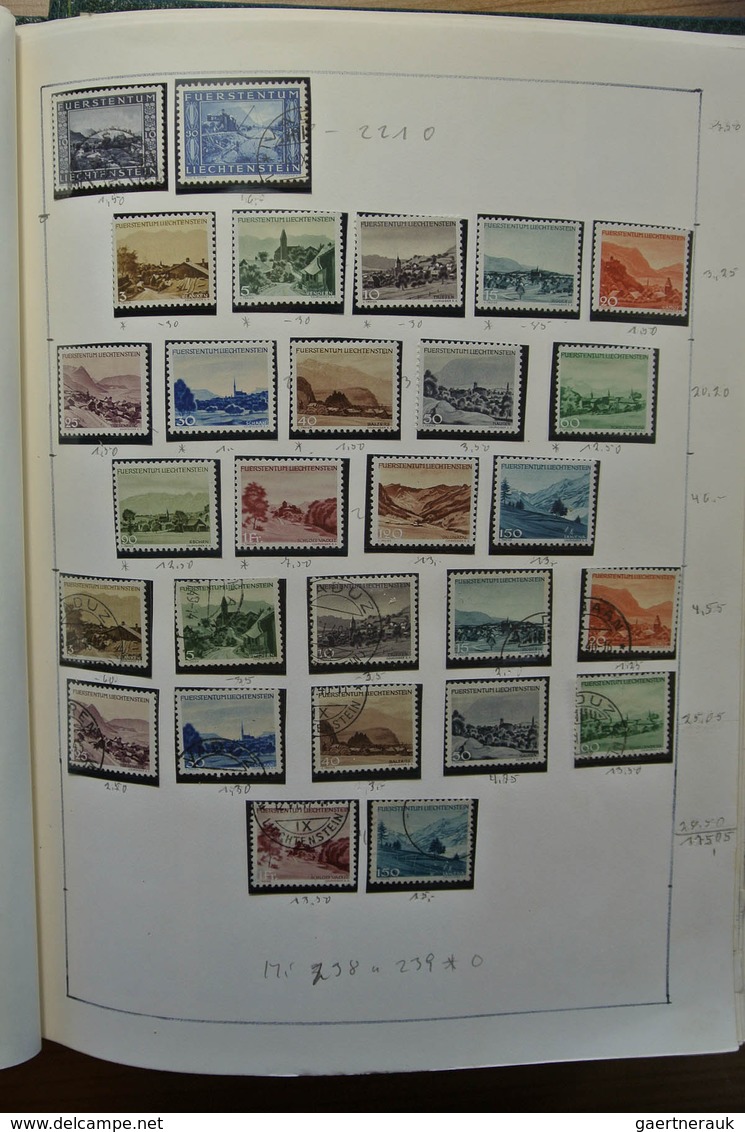 27181 Liechtenstein: 1912-1992. Well filled, double (MNH/mint hinged and used) collection Liechtenstein 19