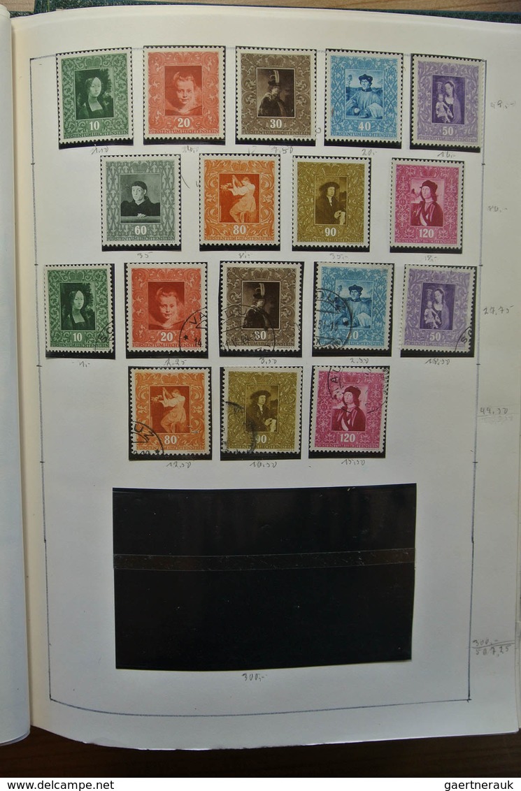 27181 Liechtenstein: 1912-1992. Well filled, double (MNH/mint hinged and used) collection Liechtenstein 19