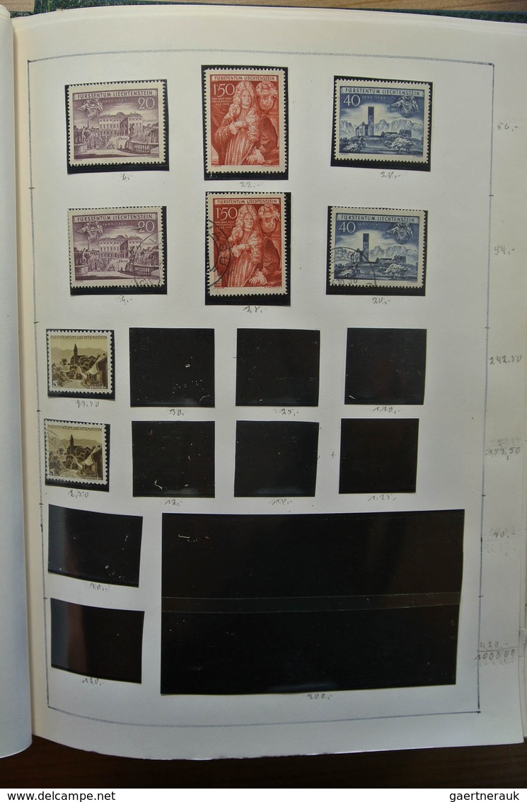 27181 Liechtenstein: 1912-1992. Well filled, double (MNH/mint hinged and used) collection Liechtenstein 19