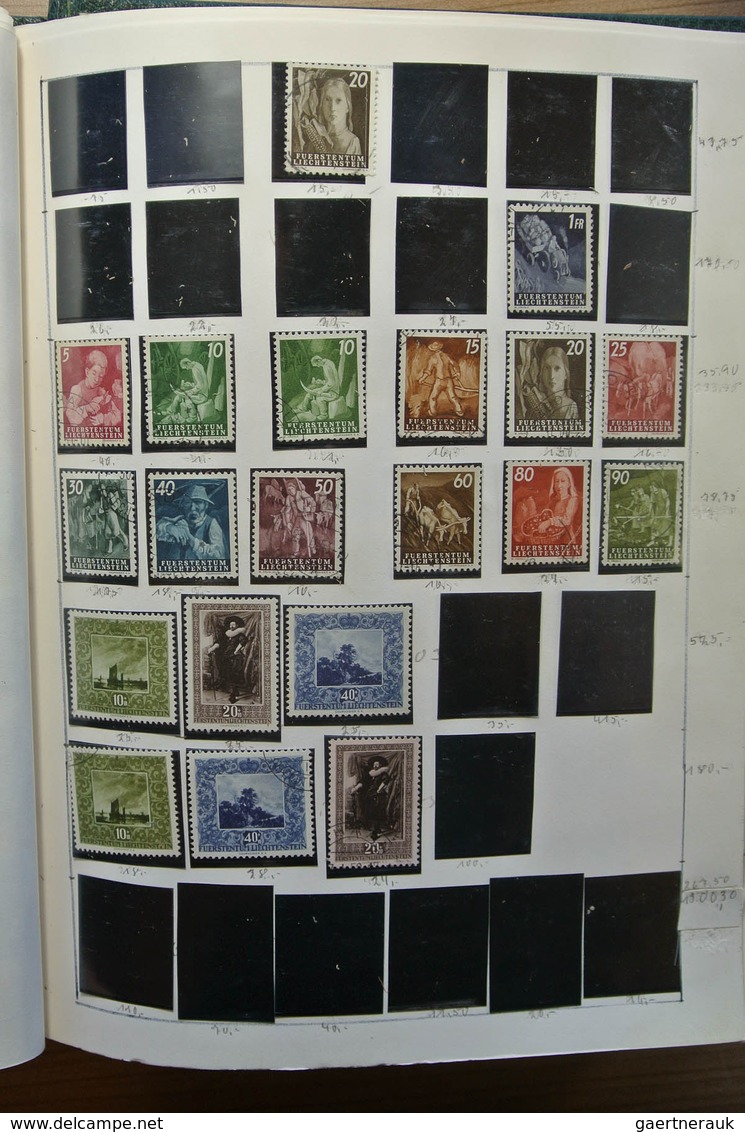 27181 Liechtenstein: 1912-1992. Well filled, double (MNH/mint hinged and used) collection Liechtenstein 19