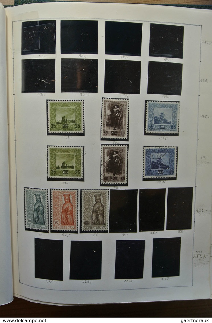 27181 Liechtenstein: 1912-1992. Well filled, double (MNH/mint hinged and used) collection Liechtenstein 19