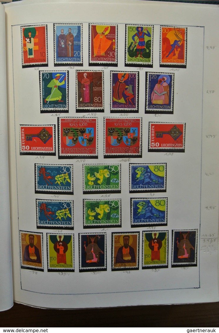 27181 Liechtenstein: 1912-1992. Well filled, double (MNH/mint hinged and used) collection Liechtenstein 19