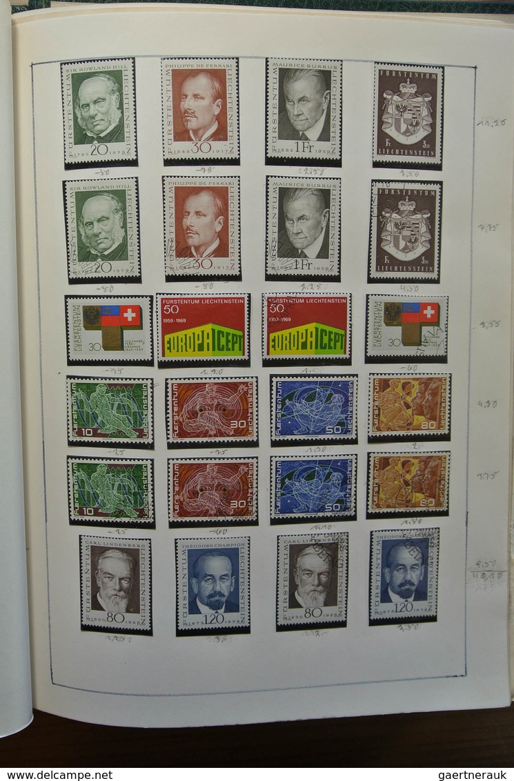 27181 Liechtenstein: 1912-1992. Well filled, double (MNH/mint hinged and used) collection Liechtenstein 19