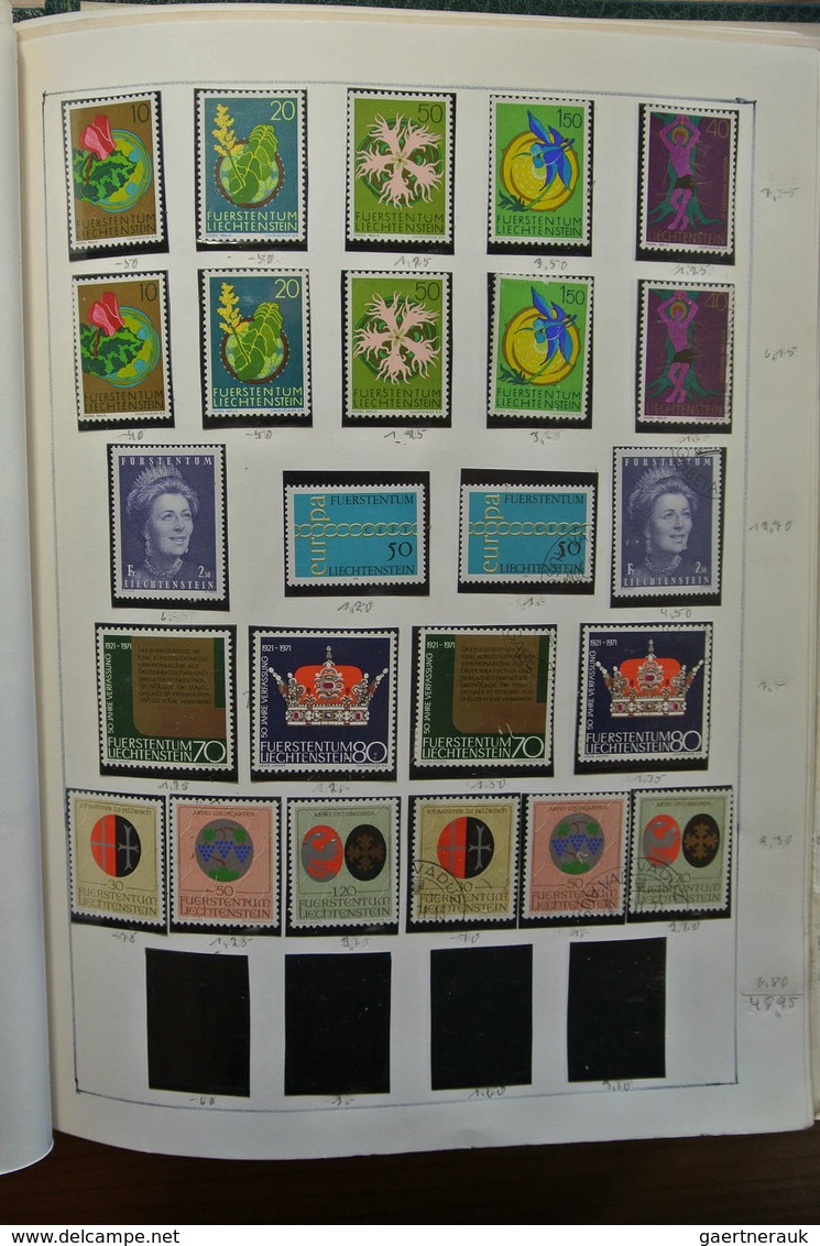 27181 Liechtenstein: 1912-1992. Well filled, double (MNH/mint hinged and used) collection Liechtenstein 19