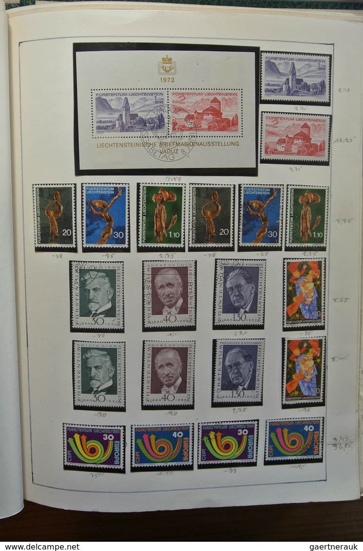 27181 Liechtenstein: 1912-1992. Well filled, double (MNH/mint hinged and used) collection Liechtenstein 19