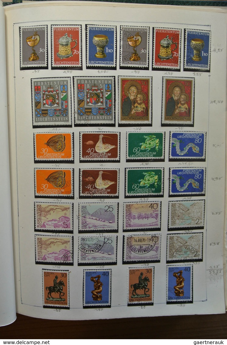 27181 Liechtenstein: 1912-1992. Well filled, double (MNH/mint hinged and used) collection Liechtenstein 19