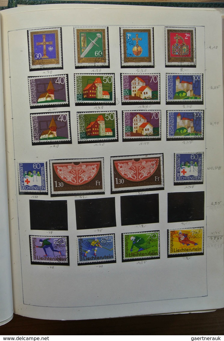 27181 Liechtenstein: 1912-1992. Well filled, double (MNH/mint hinged and used) collection Liechtenstein 19