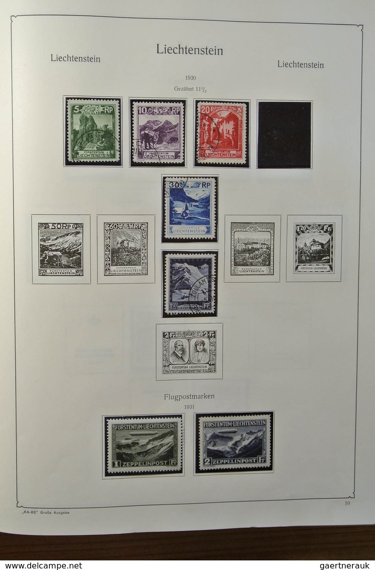 27187 Liechtenstein: 1912-1967. Well Filled, MNH, Mint Hinged And Used Collection Liechtenstein 1912-1967 - Lettres & Documents