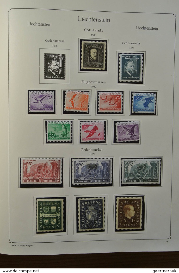 27187 Liechtenstein: 1912-1967. Well filled, MNH, mint hinged and used collection Liechtenstein 1912-1967