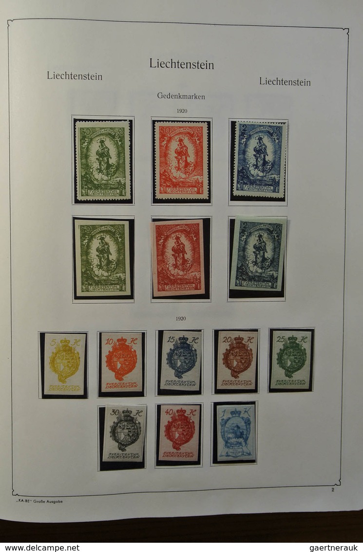 27187 Liechtenstein: 1912-1967. Well filled, MNH, mint hinged and used collection Liechtenstein 1912-1967