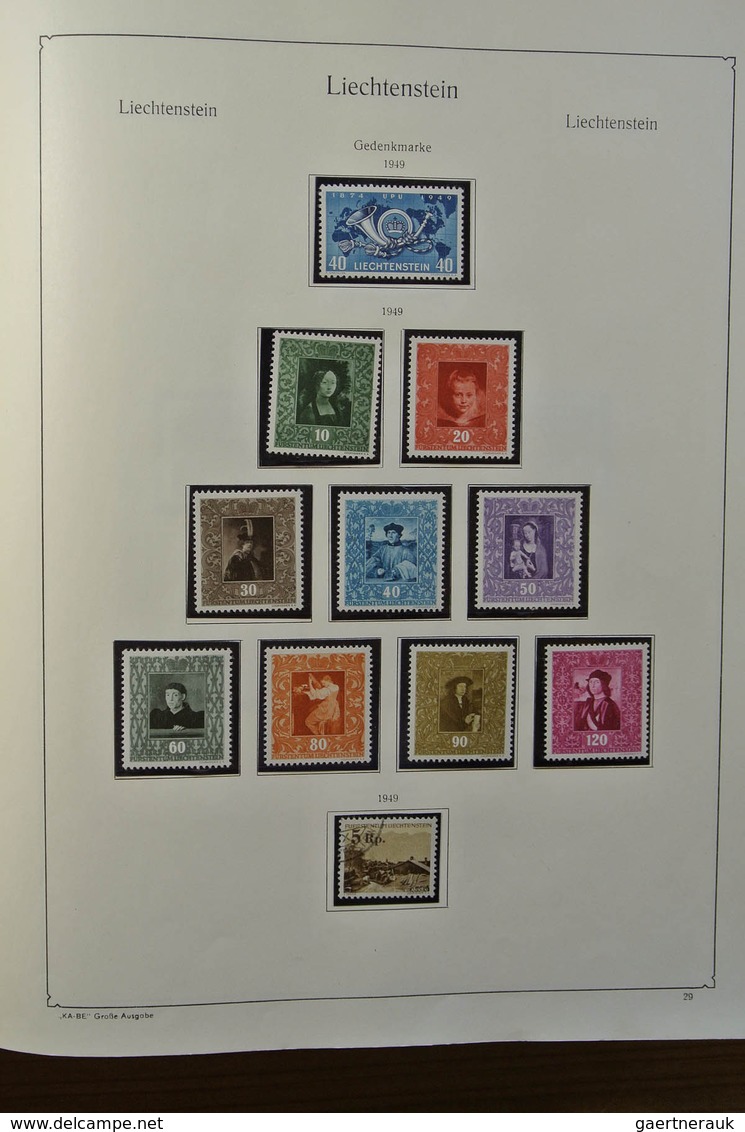 27187 Liechtenstein: 1912-1967. Well filled, MNH, mint hinged and used collection Liechtenstein 1912-1967