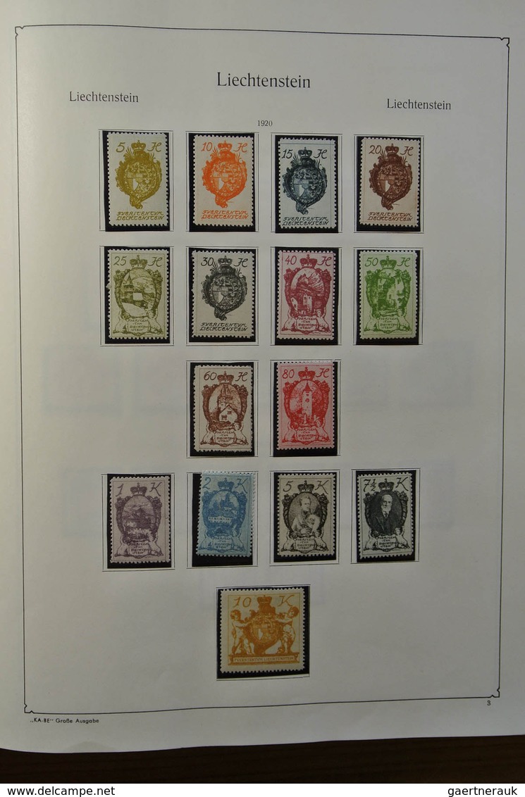 27187 Liechtenstein: 1912-1967. Well filled, MNH, mint hinged and used collection Liechtenstein 1912-1967