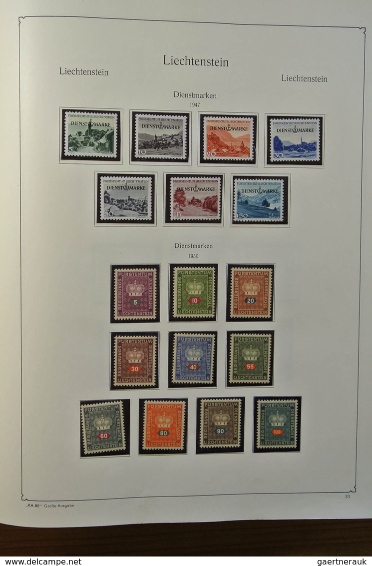 27187 Liechtenstein: 1912-1967. Well filled, MNH, mint hinged and used collection Liechtenstein 1912-1967