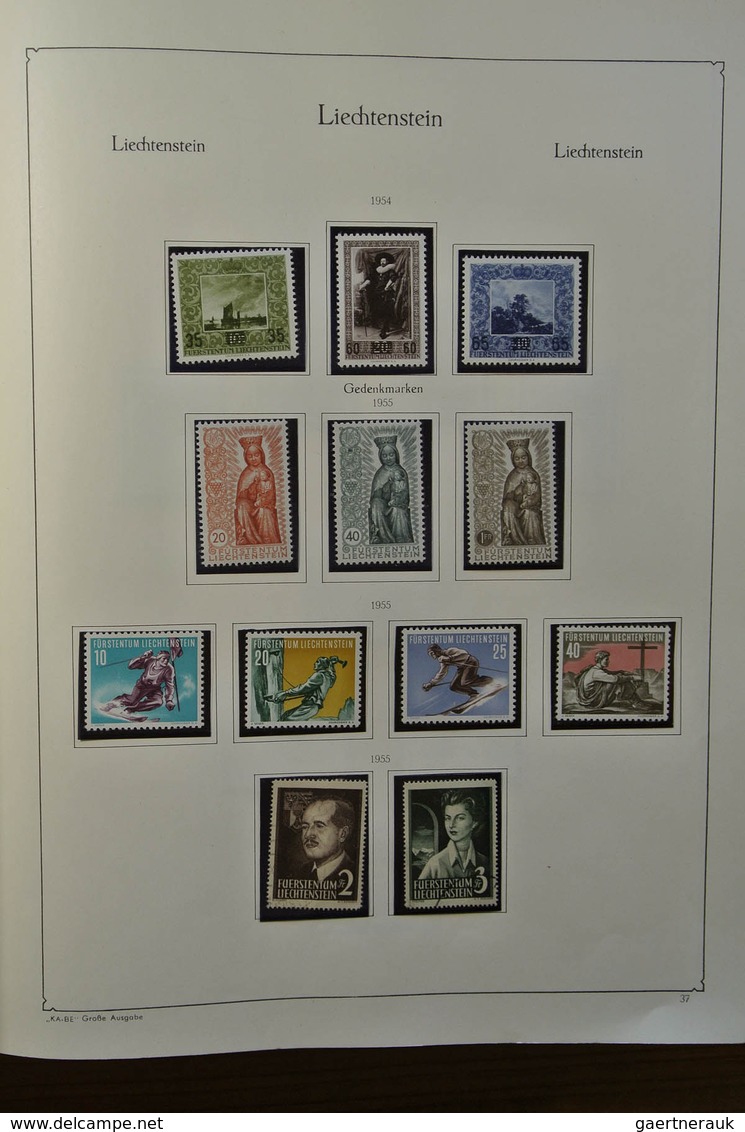 27187 Liechtenstein: 1912-1967. Well filled, MNH, mint hinged and used collection Liechtenstein 1912-1967